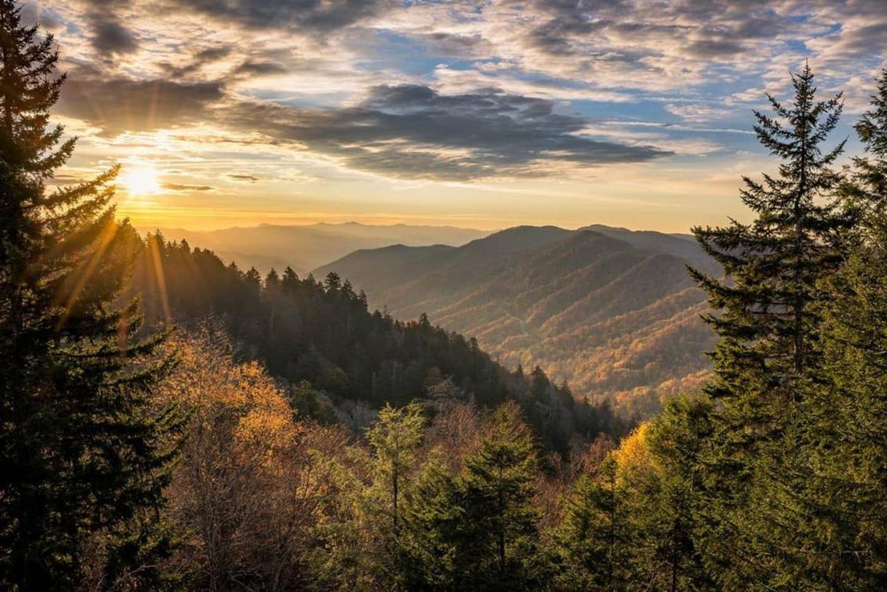 Cabin Style Mountaintop Views - Indoor&Outdoor Pools - 2 Hot Tubs Gatlinburg Buitenkant foto
